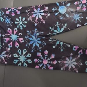 Kids Snowflake Patterned Leggings